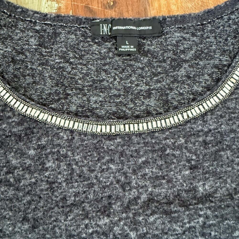 I.N.C. International Concepts Jeweled Pullover Sweater Size L - Picture 7 of 9